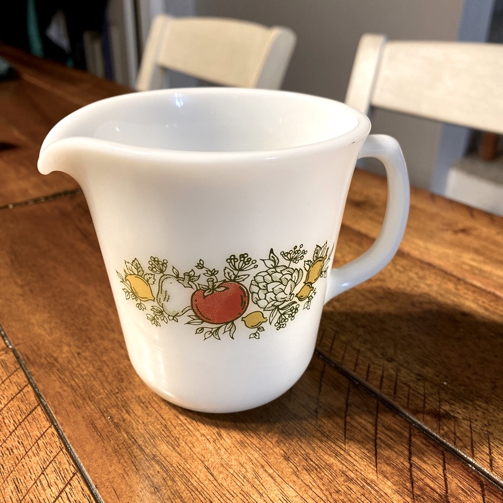 Vintage Pyrex Spice of Life Glass Creamer